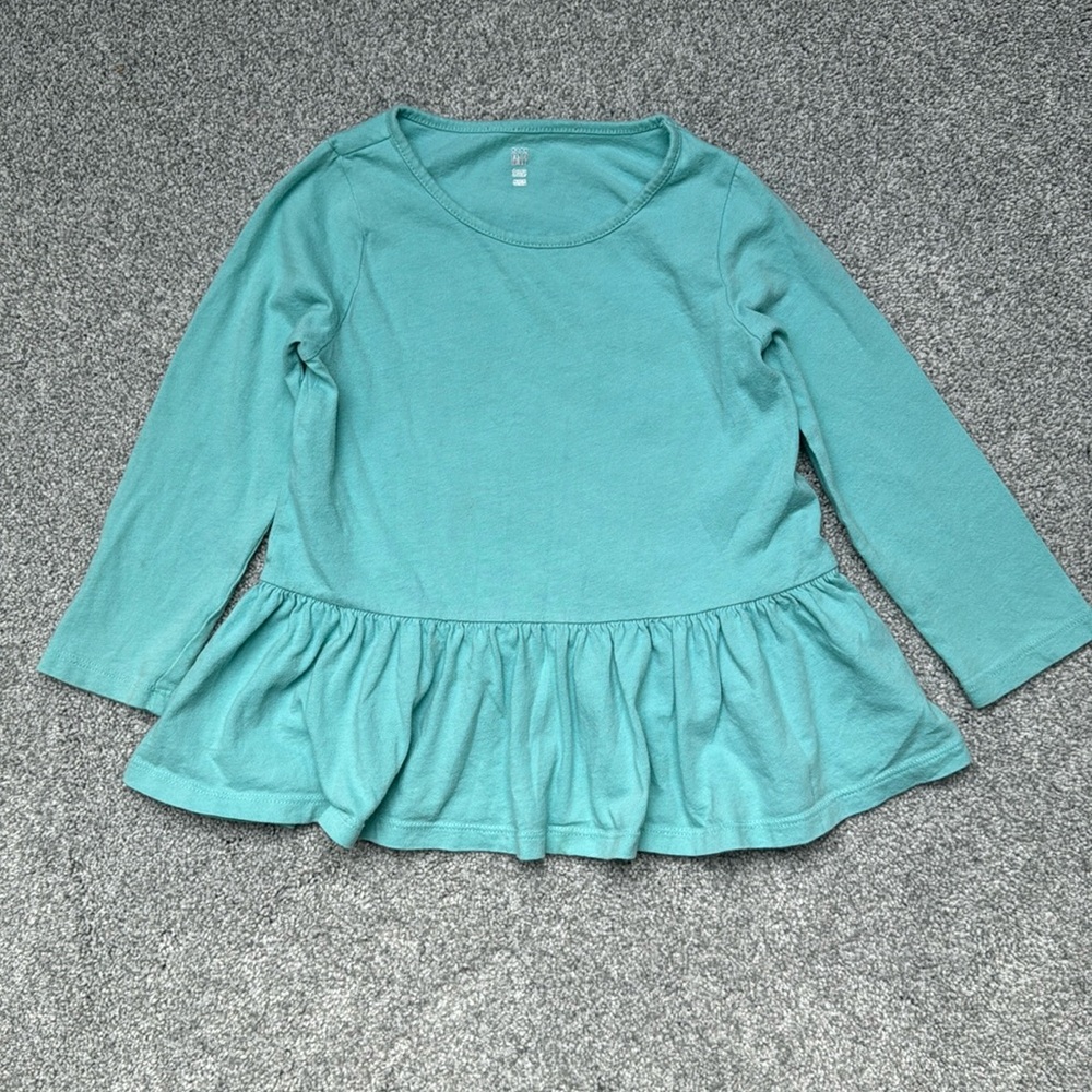 Gap Long-Sleeve Shirt - Seafoam Green - Size 4T